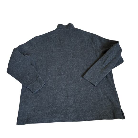 Ralph Lauren Polo 1/4 Zip Sweater Gray Knit White Pony Logo Men's XL - Picture 2 of 4